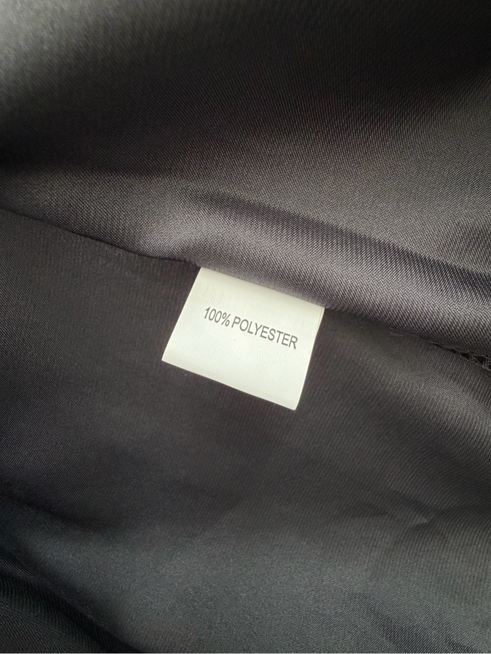 Satin Bridesmaid Robe in Black with Rhinestone Script - Picture 5 of 5